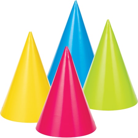 Creative Converting 200010 Hat Ast Neon Colors (12pks Case)
